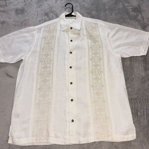 Tommy Bahama White Short Sleeve Shirt
